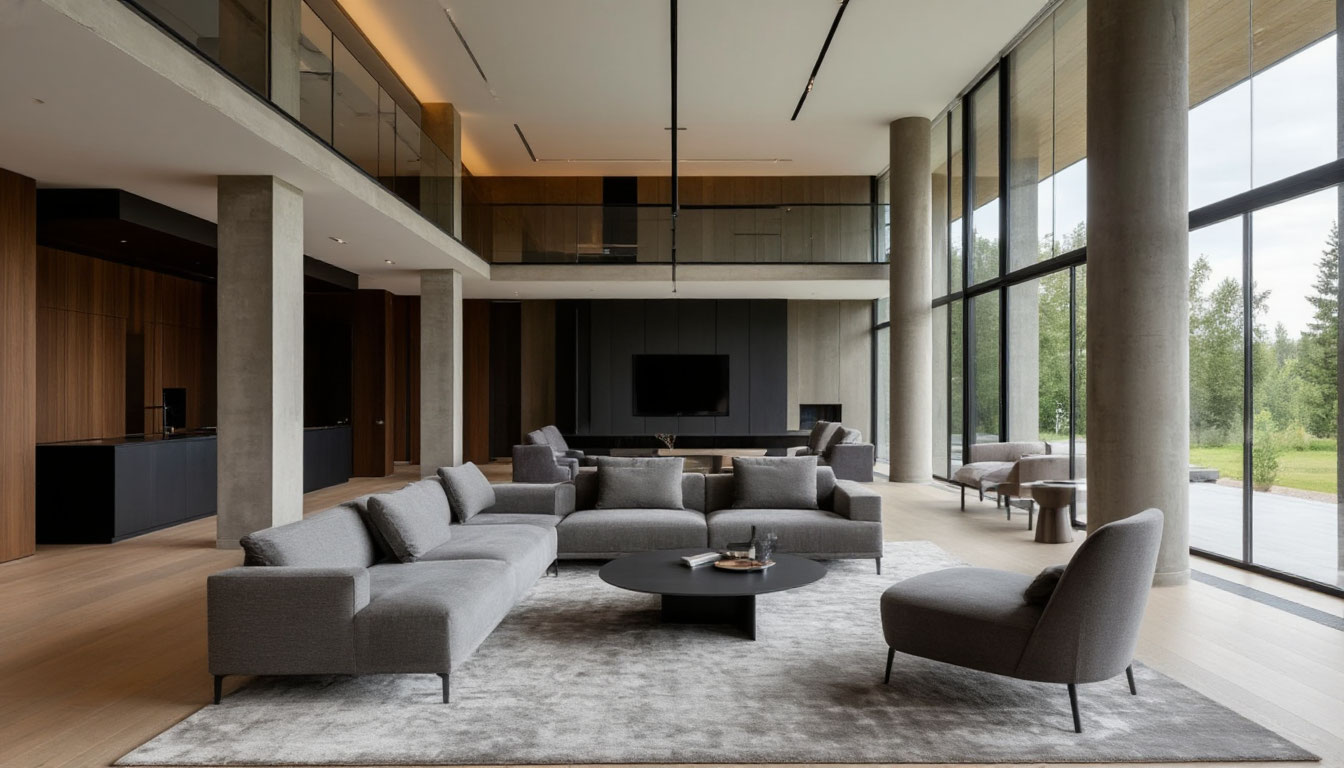 Интерьер огромного поместья в КП Николино